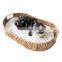 Hot Sale Simple Organic Oval Hyacinth Cat Nest With Handles and Cushion Pet Bed Pet Supplies Wholesale Made in Vietnam