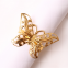 Plated Gold Butterfly Shaped Dinner Insect Series Napkin Ring For Children's Birthday