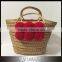 Wholesale Weave Natural Pom Pom Straw Basket                        
                                                Quality Choice