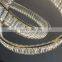 Modern Luxury Living Room Pendant Light Hotel Villa Led k9 Crystal Chandelier