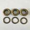 Brass material metal eyelet with metal washer