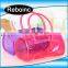 Piping pvc round bag Customized round PVC packing bag,coin purse with nice priniting