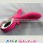Soft touch real skin felling cleaning color rotating head rabbit vibrator multy function Dual Stimulators