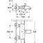 Double Handle Bath Shower Faucet Thermostatic