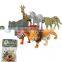 Custom Mini Realistic Zoo Animals Plastic Toy Artificial Plastic Animal Toy Collectable Animal Toys
