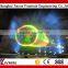 music fountain with laser