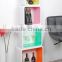 PU paint MDF wooden wall colorful cube shelf