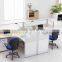 Custom design Wooden 2 seater Office Workstation Cubicle for USA ( SZ-WS413)