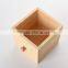 Unfinished Wooden Tea Box with Custom Design Logo