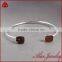 Hotest Adjustable Double Druzy Gemstone Expandable Bracelet Bangle