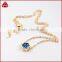 Gold Bezel Hexagon Glitzy Rocks Navy Druzy Drusy Necklace Geometric Jewelry Layering Necklace