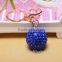 3D Alloy Metal Luxury Car Crystal Rhinestone Ball Keyring Keychain Wholesale