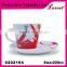 Customized promotion porcelain ceramic espresso coffee cup and saucer set