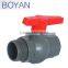 China supplier plastic pvc octagonal female and male ball valve