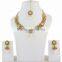 Indian Traditional Gold Tone Polish Beautiful Look Party Wear Necklace Tikka With Pearl Drop For Women