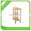 3-tier bamboo kitchen trolley