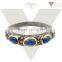 Diamond Blue Sapphire Ring,92.5 Sterling Silver Sapphire Ring, Wholesale Silver Jewelry Manufacturer Supplier