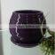 6 color small round table vase with hole / ceramic small pot vases wholesale china with plate