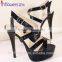 Summer shoes wholesale import ladies high heel fancy sandals