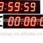 6"&7" large red remote led digital timer clock with countdown/countup function for sports