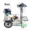 decorative wrought iron bicycle flower shelf