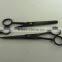 Black Color Coated Barber Hair Cutting Scissors & Thinning Scissors Set 6.5"