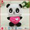 2016 China national treasure panda bright eyes stuffed animals for kids with BSCI/WC/SEDEX/Warmart