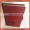 embossed logo and pu leather notebook