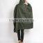 OEM factory arm rain poncho taslon polyester nylon with PU PVC caoting square poncho