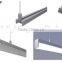 50w 1200mm aluminum pendant led linear high bay light