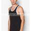 Hot sale custom blank gym mens stringer singlet wholesale