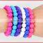 FDA approved silicone material bead bracelet