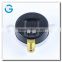 High quality 2.5 inch black steel gas pressure gauge with bottom connection