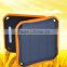 High conversion rate 5600mah fireproof solar power bank with 8 led lights