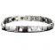 Noproblem D009 FDA Hot New Magnetic Tourmaline Casual Fashion Crystal Stainless Steel Bracelet