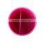 Plastic Universal pink round pen/pencil cup holder, two layer office pink round pen holder