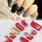 New 120Pcs 6 Shapes Gold / Silver Metallic Rhinestones Nail Art Salon Decor Stickers Tips DIY Decorations Studs