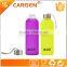 Cheap price elegant design frosted different color glass infuser bottle