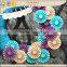 Wedding table decortaion amazing luxury paper rosette wreath