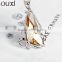 OUXI 2016 new-arrival butterfly sweater chain platinum with Austrian crystal decaration retro necklace 10817