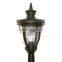 Antique IP44 die casting aluminum garden outdoor lamp post