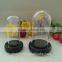 Wholesale clear glass bell jar with wooden base, high quality glass bell jar dome manufacture