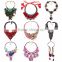 Multicolor alloy imitation choker necklace wholesale jewelry