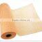 Individually sealed natural color spunlace nonwoven fabric