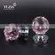 60 mm pink color zinc alloy glass crystal handles for door
