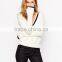 Deep v Neck Sweater Women Custom Mid-weight Knitted Sweater