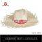 cheap plain wholesale straw frayed cowboy hats