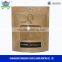 Resealable snack stand up zipper pouch plastic lined kraft paper bag