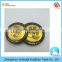 metal screw cap metal with safety button ,tinplate type with embossment logo