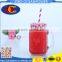 Clear Glass Mason Jar mug glass bottle with handle and straw lid